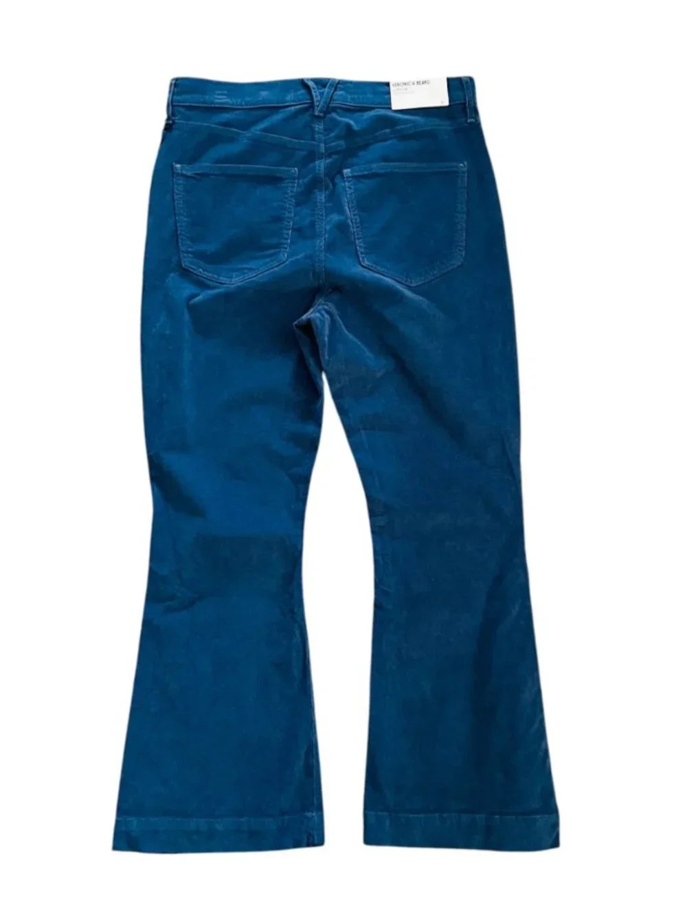 Veronica Beard Women's Size 31 Carson Ankle Flare Corduroy Bluestone Pants NEW